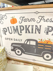 12x18 Farm Fresh Pumpkin Patch Sign