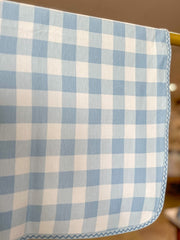 Blue Skies Gingham Baby Blanket