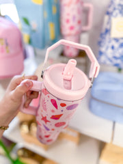 Beach Seashells Pink Tumbler