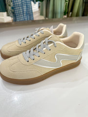Beige & Blue Grey Deer-11 Sneakers