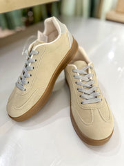 Beige & Blue Grey Deer-11 Sneakers