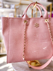 Blush Patent EC Missy Tote | Caroline Hill