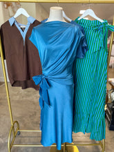 Blue After Hours Tie Waist Midi Dress