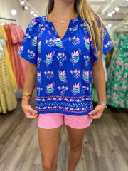 Blue Lori Petal Keepsake Top