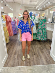 Blue Lori Petal Keepsake Top
