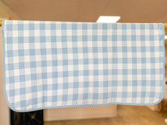 Blue Skies Gingham Baby Blanket