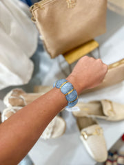Blue Talia Bangle Bracelet