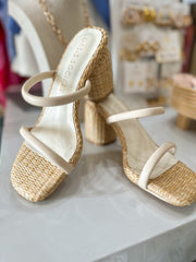Butter Margaret Rattan Heel - OASIS SOCIETY