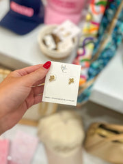 Beloved Crystal Cross Stud Earrings