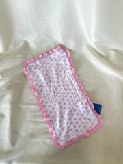 Baby Bows Printed Ruffle Burp Cloth