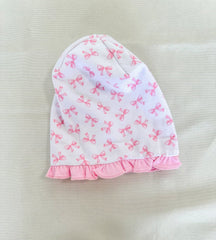 Baby Bows Printed Ruffle Hat- Magnolia Baby