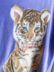 Boys Purple Sweet Little Tigers Tee