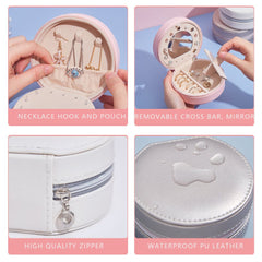 Bronze Shimmer Stylish Travel Jewelry Case