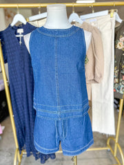 Better in Denim Shorts Set