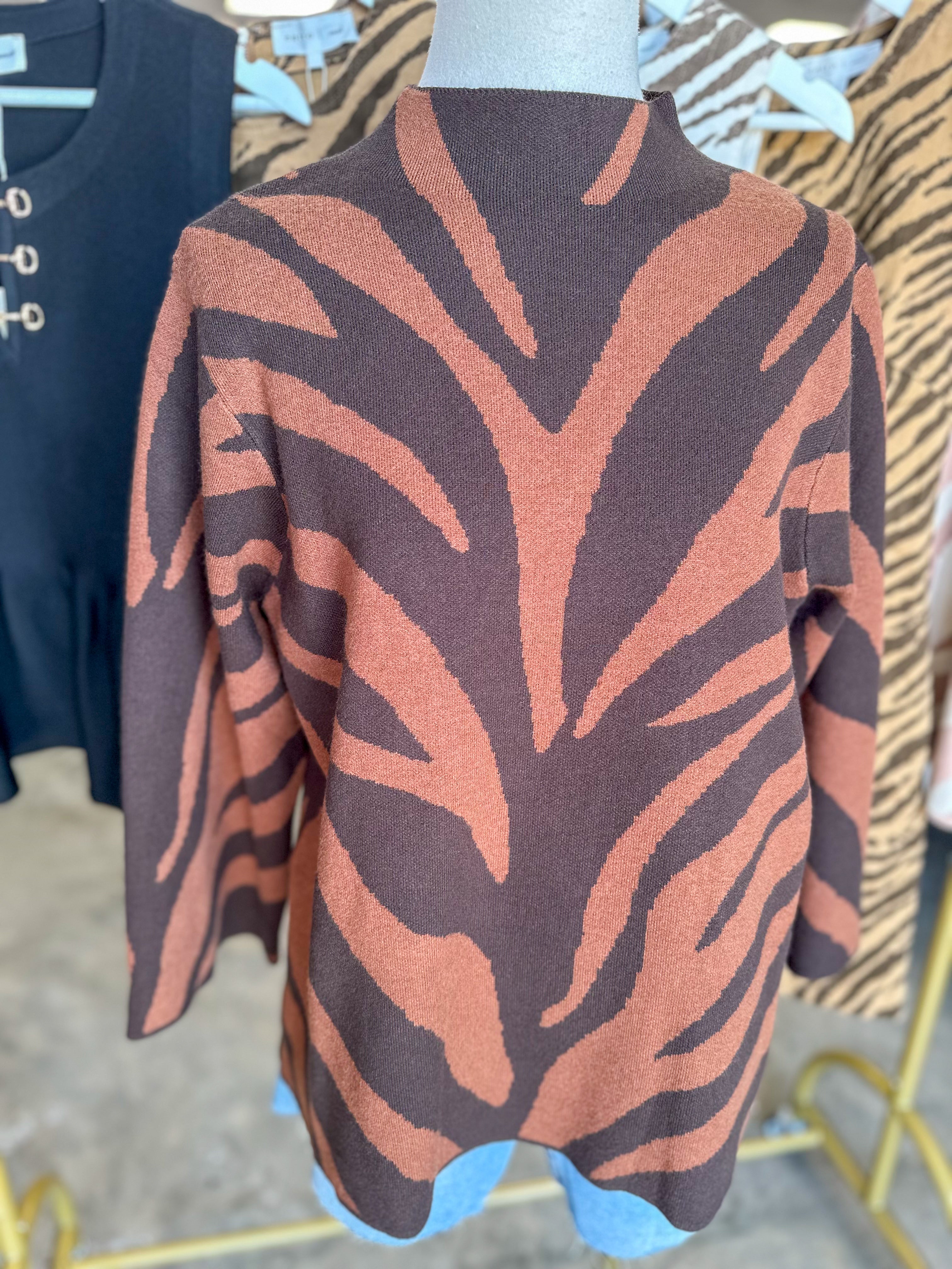 Brown Effortlessly Wild Sweater
