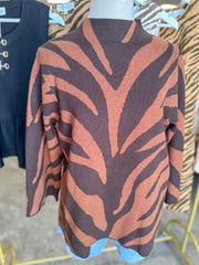 Brown Effortlessly Wild Sweater