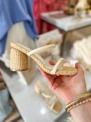 Butter Margaret Rattan Heel - OASIS SOCIETY