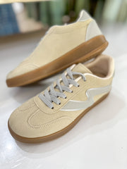 Beige & Blue Grey Deer-11 Sneakers