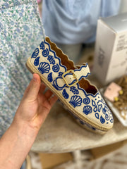 Blue Seashell Ariana Mary Jane Sandal