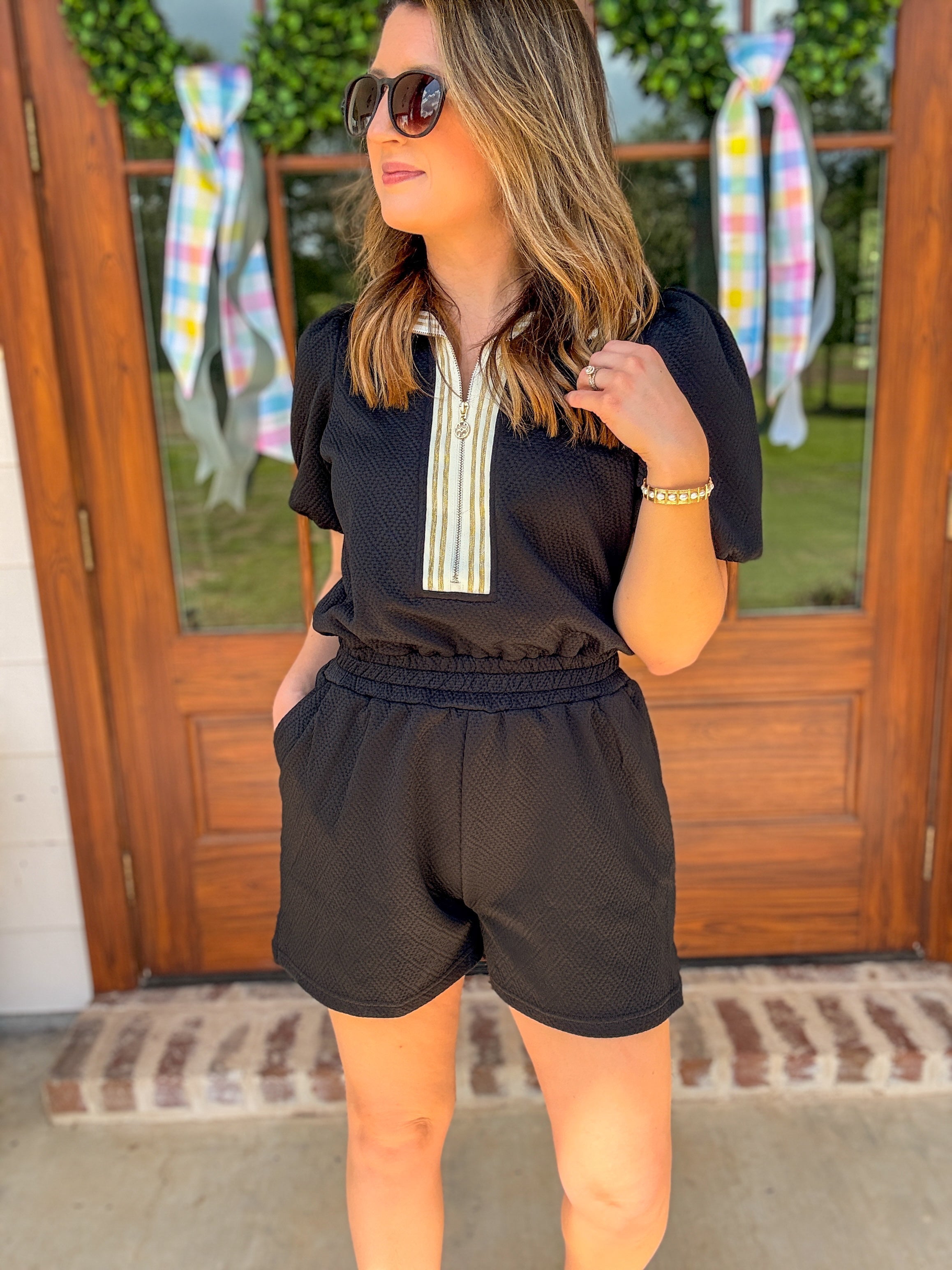Black Andie Romper