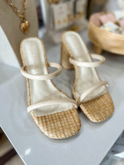 Butter Margaret Rattan Heel - OASIS SOCIETY