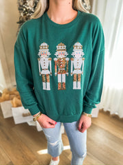Alpine Nutcracker Sequin Sweatshirt