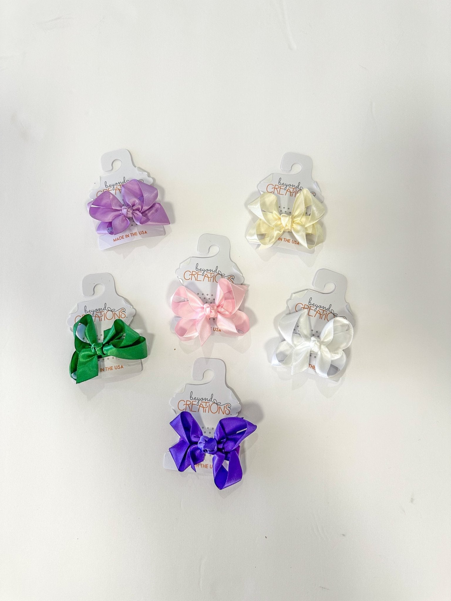Antique White Small Satin Bow