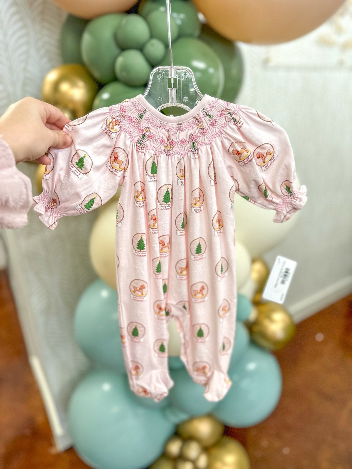 Baby Loren Christmas Footies