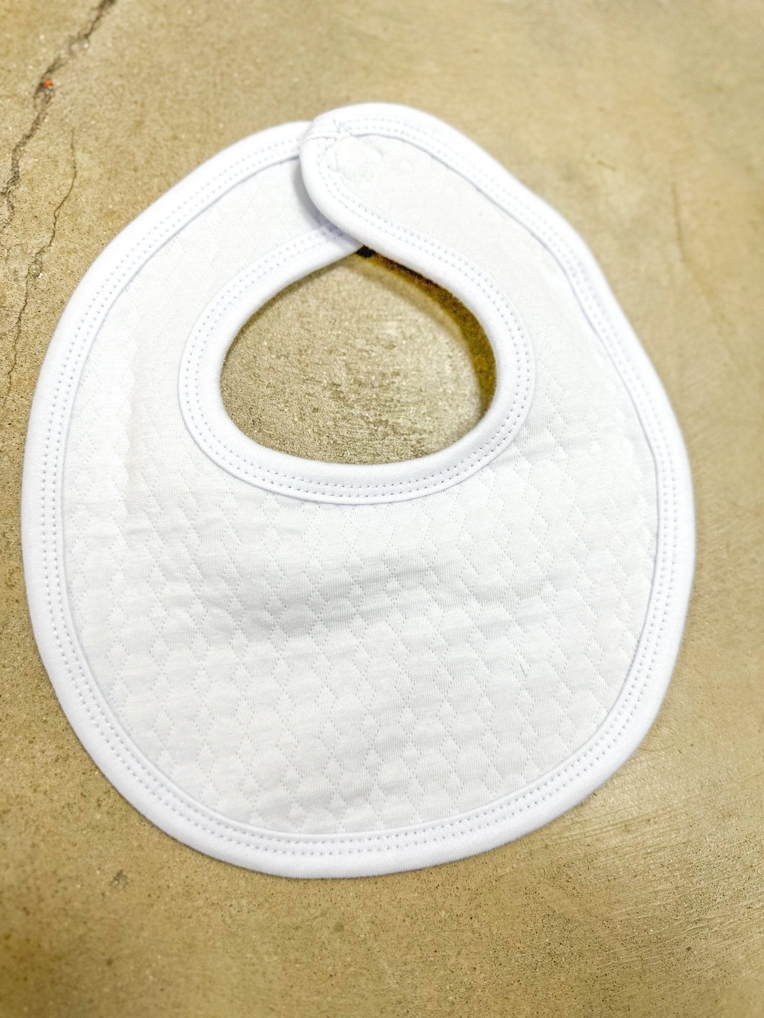 Blue Quilted Baby Bib