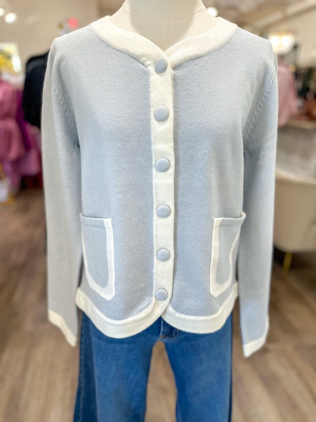 Blue Soft & Sweet Cardigan