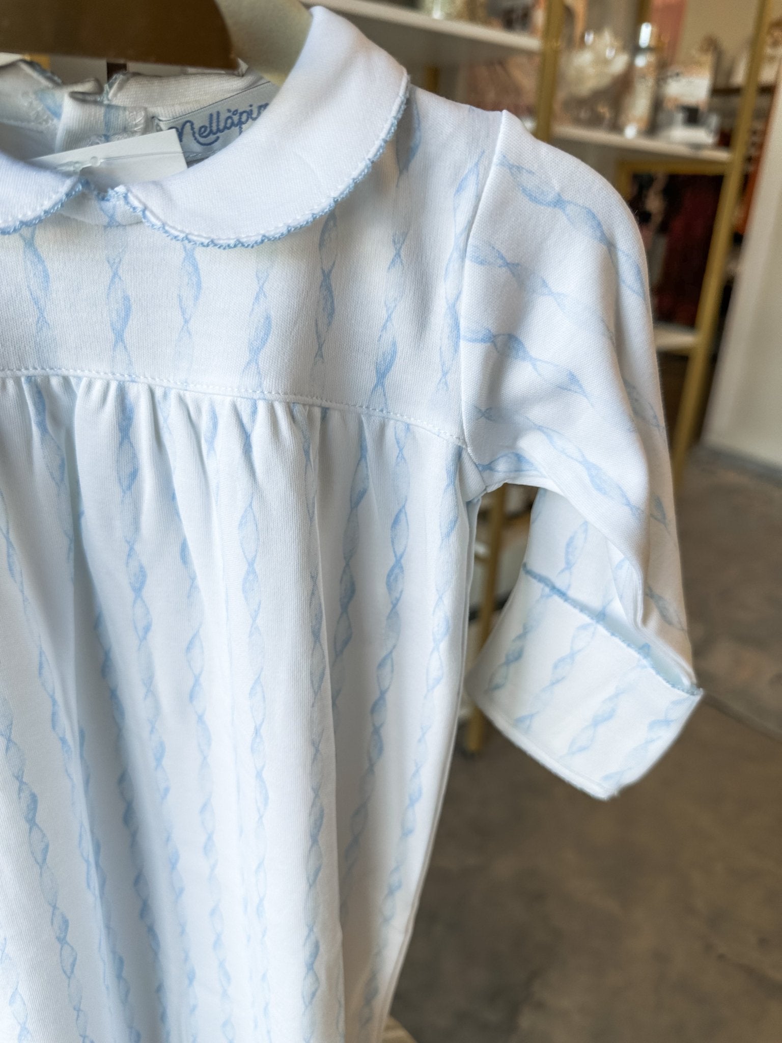 Blue Twirls Gown