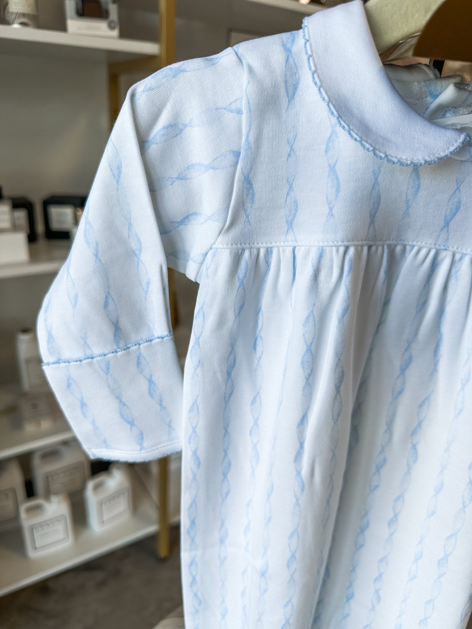 Blue Twirls Gown