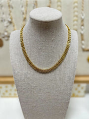 Braid Chain Gold Coated NECKLACE