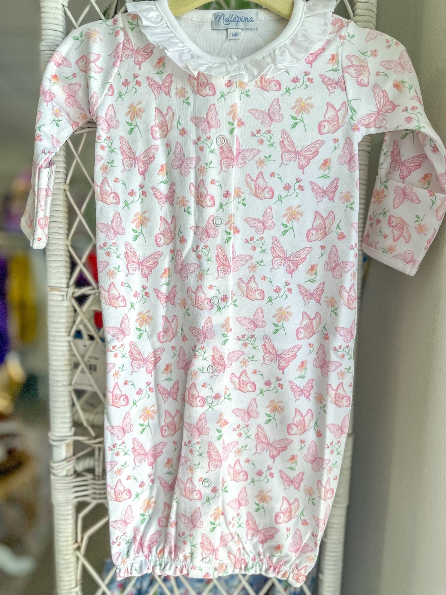 Butterflies Print Converter Gown