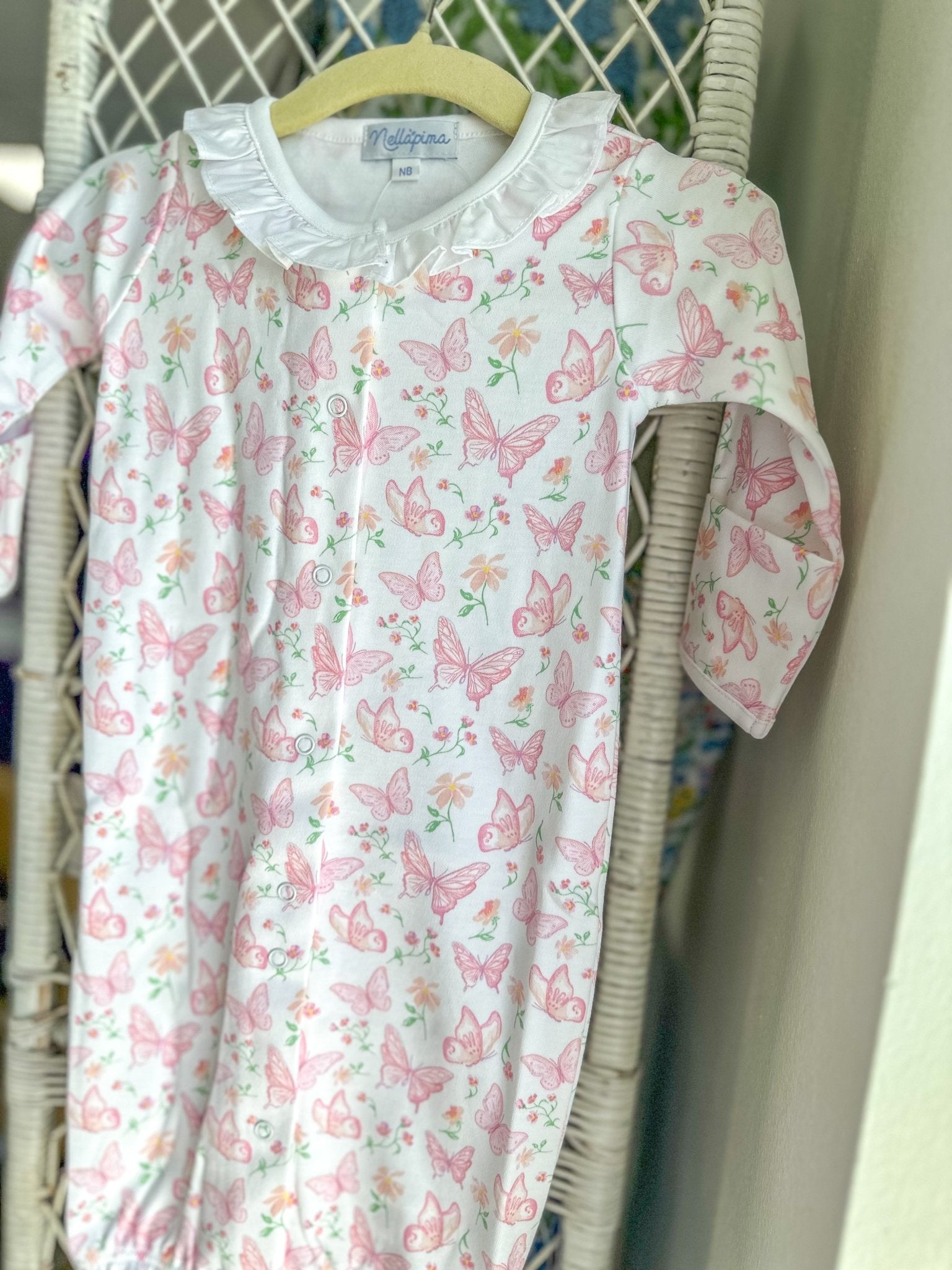Butterflies Print Converter Gown