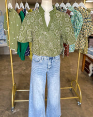 Amelie Light Wash High Rise Wide Leg Denim Jeans
