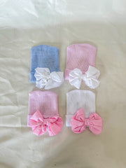 Blue W/ White Bow Sweet Hospital Hat